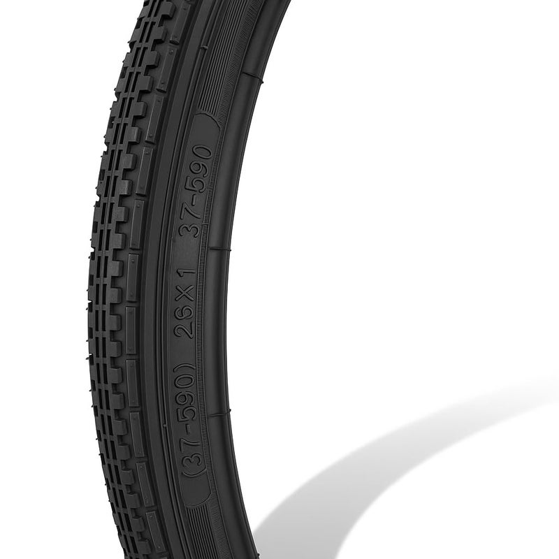 V-Tovic Tires 26 Inch Bicycle Tire – 37-590 (26x1 3/8) Premium Road & Hybrid Bike Tire, Durable Rubber Compound, Strong Sidewall Protection, Anti-Slip Grooved Tread, Ideal for Commuting & Long Rides - Image 4