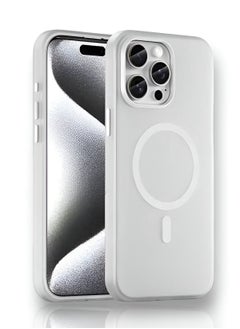 Mida Magnetic Case for iPhone 15 Pro Max by Mida, compatible with MagSafe, shockproof protective case, transparent phone case with strong magnet, slim case for Apple iPhone 15 Pro Max 6.7-inch  - Image 1