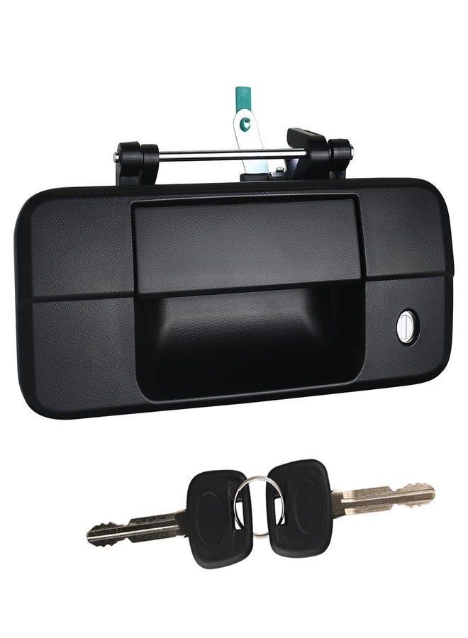 omoZone Tailgate Handle Liftgate Latch Handle with Key Lock Cylinder Compatible with 2007-2013 Toyota Tundra Replaces 69090-0C040 690900C040 81213 - Image 1