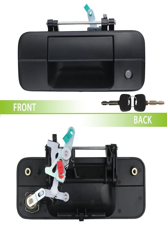 omoZone Tailgate Handle Liftgate Latch Handle with Key Lock Cylinder Compatible with 2007-2013 Toyota Tundra Replaces 69090-0C040 690900C040 81213 - Image 4