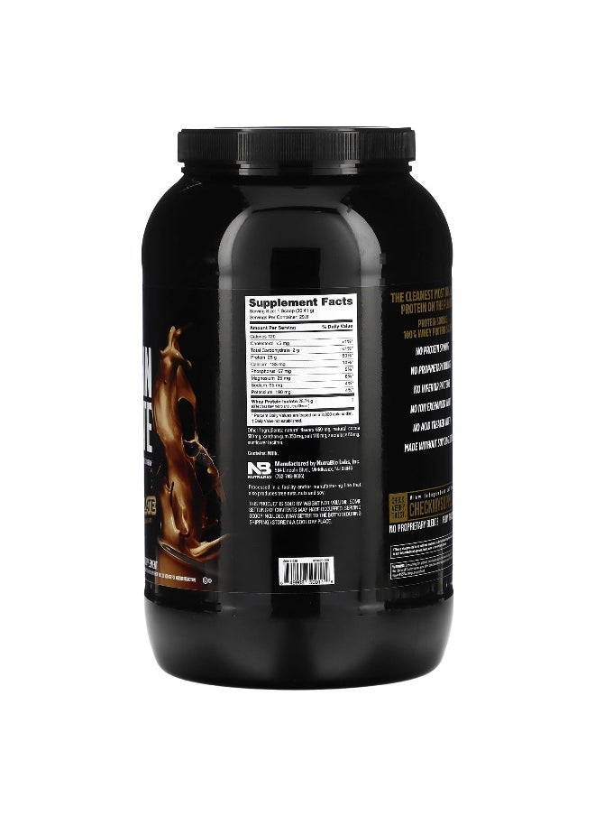 NutraBio NutraBio, Whey Protein Isolate, Dutch Chocolate, 2 lb (907 g)  - Image 2
