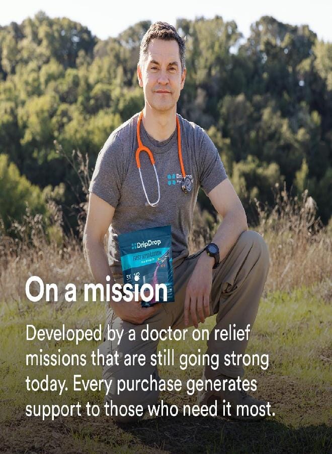 DripDrop Hydration Packets - Juicy Variety Pack - Single Serve Electrolytes Powder Drink Mix - Grape, Fruit Punch, Strawberry Lemonade, Cherry - Non-GMO, Gluten Free, Vegan - 32 Sticks - Image 2