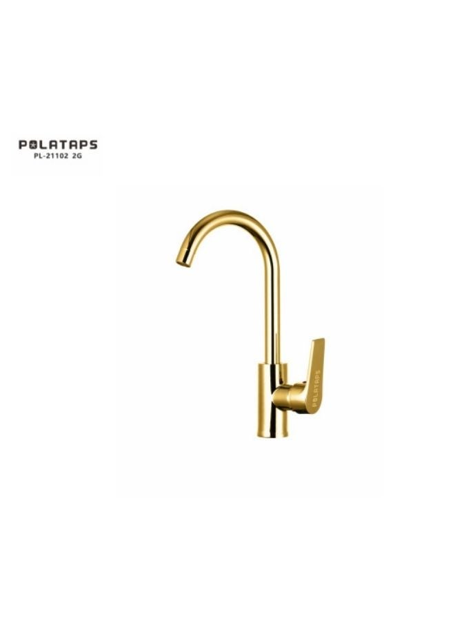 Gold Basin Sink Mixer