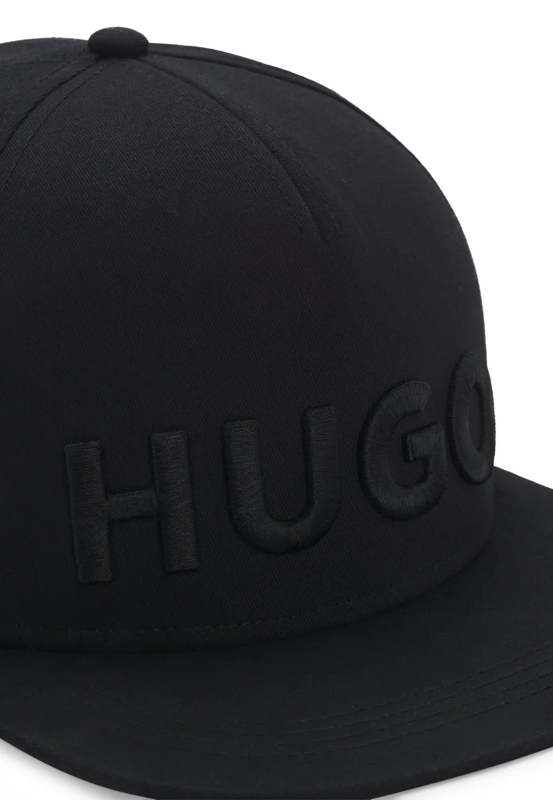 HUGO Stretch-cotton cap with embroidered logo