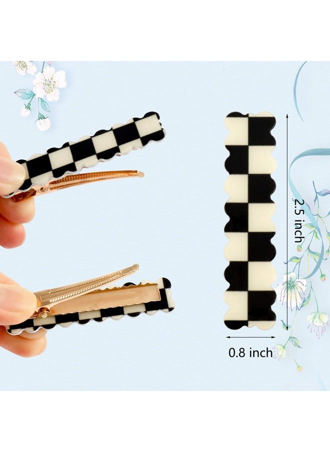 Whaline 5 Pieces Large Deft Bun For Hair French Satin Twist Lazy Hair Curler Hair Bun Maker Shaper White Black Buffalo Plaid Zebra Print Pattern Twist For Women Girl Long Hair Natural Hair  - Image 2