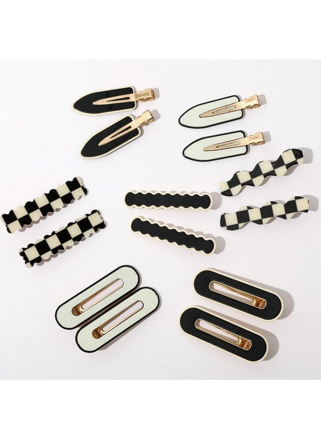 Whaline 5 Pieces Large Deft Bun For Hair French Satin Twist Lazy Hair Curler Hair Bun Maker Shaper White Black Buffalo Plaid Zebra Print Pattern Twist For Women Girl Long Hair Natural Hair  - Image 1