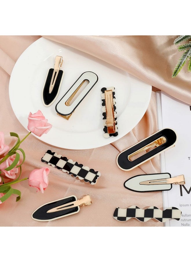 Whaline 5 Pieces Large Deft Bun For Hair French Satin Twist Lazy Hair Curler Hair Bun Maker Shaper White Black Buffalo Plaid Zebra Print Pattern Twist For Women Girl Long Hair Natural Hair  - Image 3