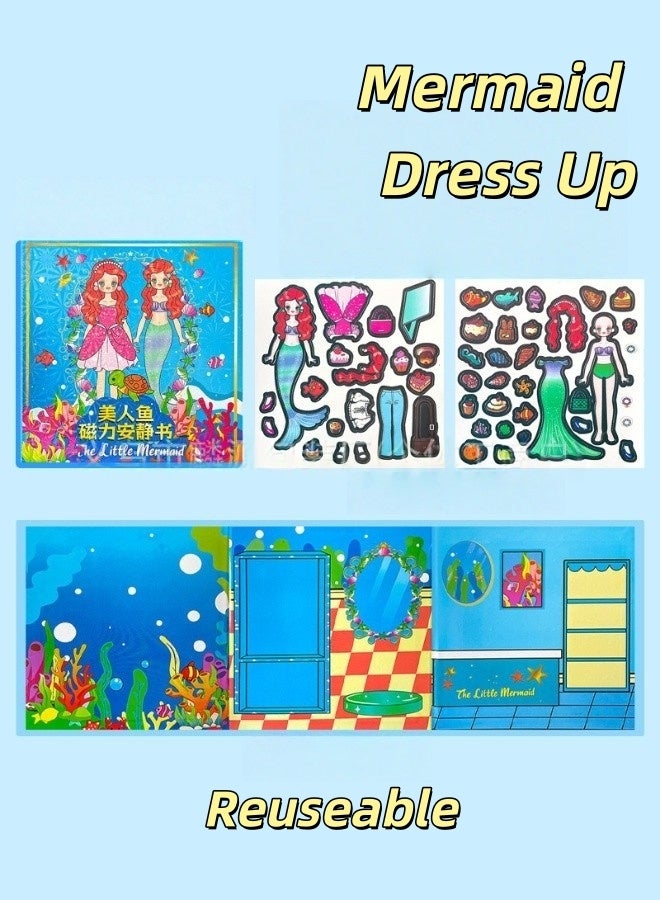 Saudi Select Magnetic Quiet Book Busy Book (2 pieces), Keep Kids Focus and In Fun for Hours, 3-6 Year Old Girl Gifts, Princess Dress Up, Girls Pretend Play for Hours - Image 3