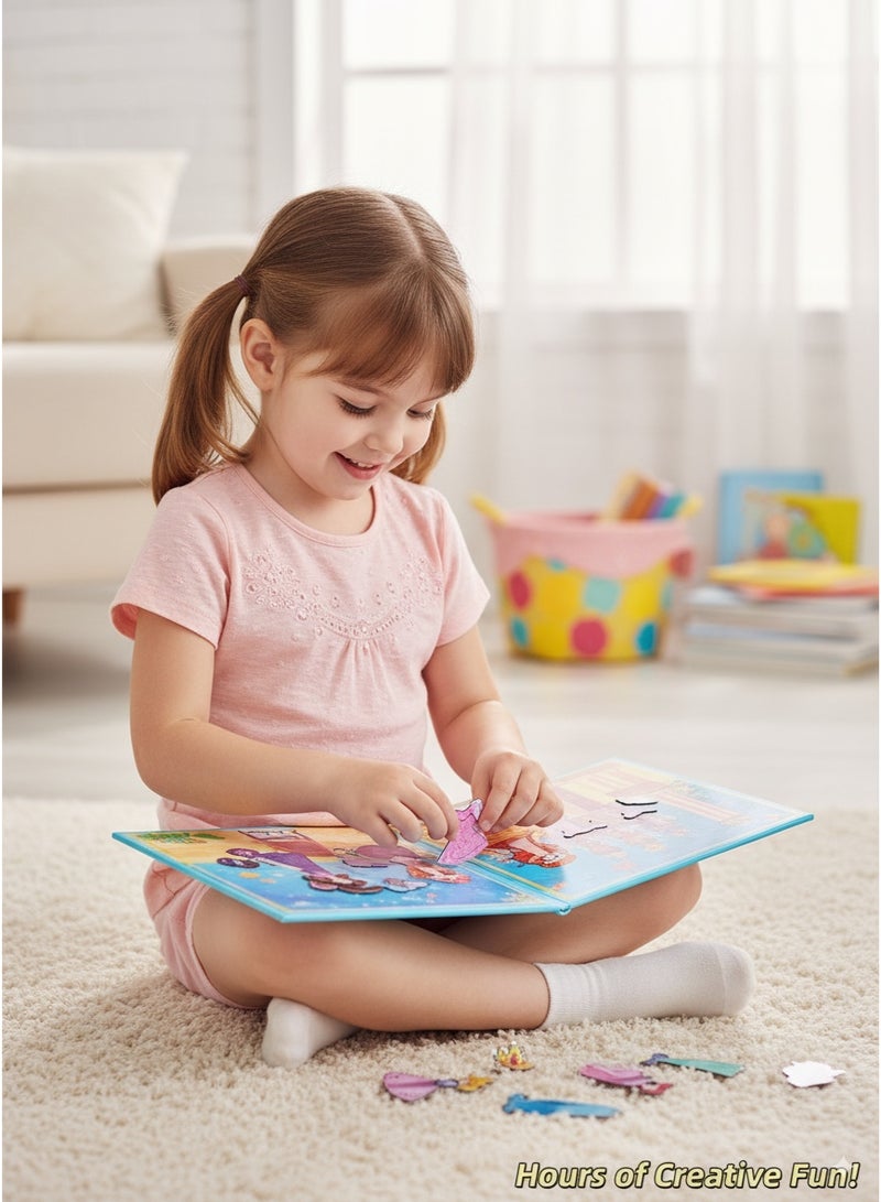 Saudi Select Magnetic Quiet Book Busy Book (2 pieces), Keep Kids Focus and In Fun for Hours, 3-6 Year Old Girl Gifts, Princess Dress Up, Girls Pretend Play for Hours - Image 5