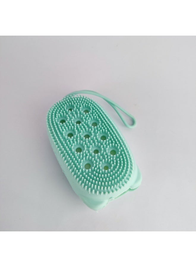 2-Piece Silicone Bath Brush with Inner Sponge – Gentle on Sensitive Skin - Image 4