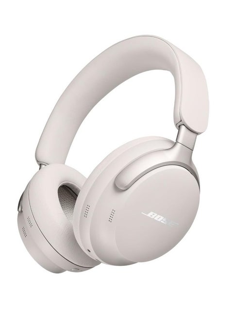سماعة بلوتوث لاسلكية فائقة مع صوت مكاني ، إلغاء ضوضاء Earmuff مع ميكروفون ، عمر بطارية يصل إلى 24 ساعة (أبيض)