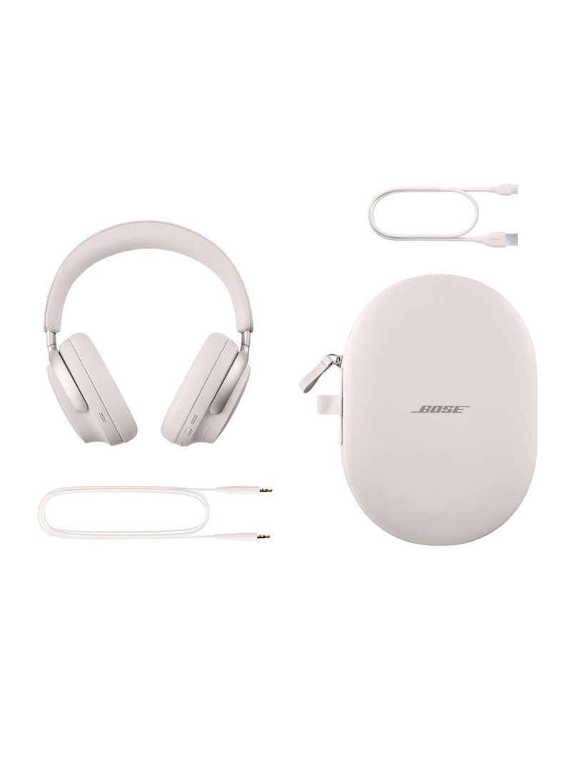 General - Ultra Wireless Bluetooth Headset with Spatial Audio, Earmuff Noise Cancellation with Microphone, Up to 24 Hours Battery Life (White) - Image 1