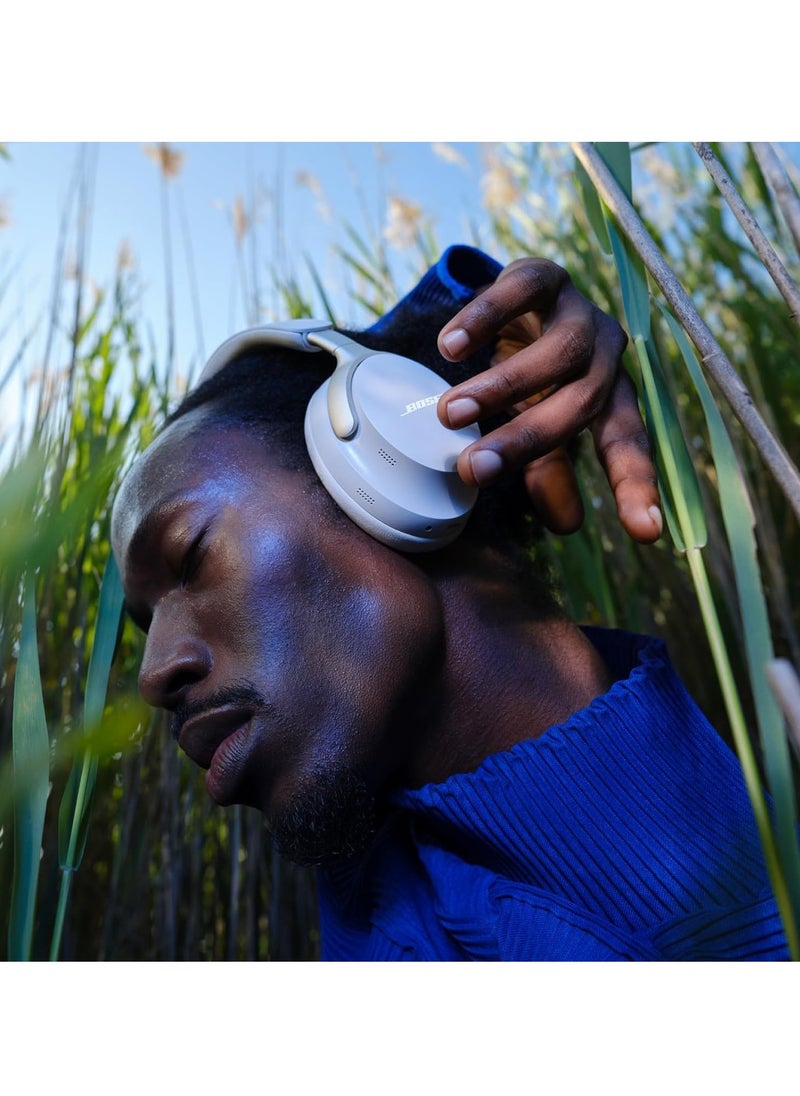 General - Ultra Wireless Bluetooth Headset with Spatial Audio, Earmuff Noise Cancellation with Microphone, Up to 24 Hours Battery Life (White) - Image 1