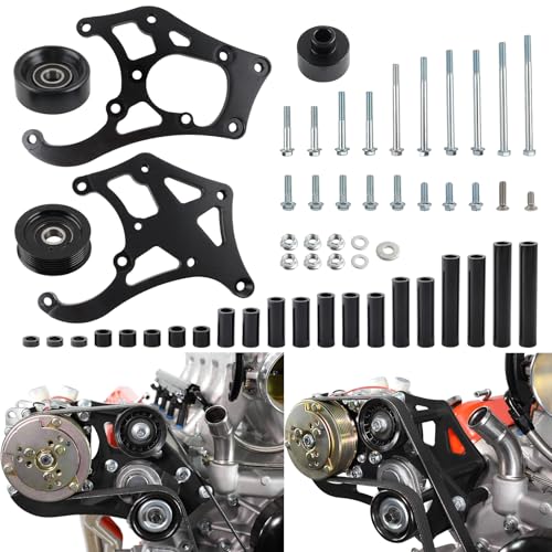 RiAiCiING طقم حامل ضاغط الهواء LS RiAiCiING لساندين 508 متوافق مع شيفروليه GM LSX LS1 LM7 LR4 LQ4 L59 LQ9 LM4 L33 L92 L76 LY2 LY5 LY6 LC9 LH8 LMG L98 L99 L96 LC8 شاحنة SUV - Image 1