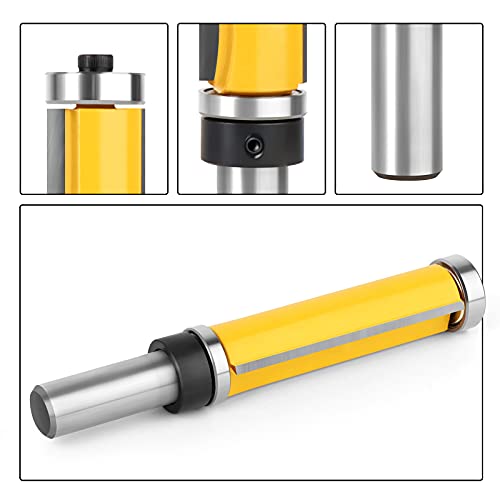 MEIGGTOOL 2-1/2 Inch Flush Trim Top and Bottom Bearing Router Bit 1/2-Inch Shank - Image 5