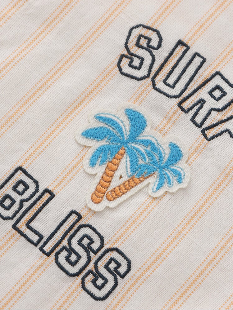 Balabala Boys' Striped Shirt With Embroidery - Image 4
