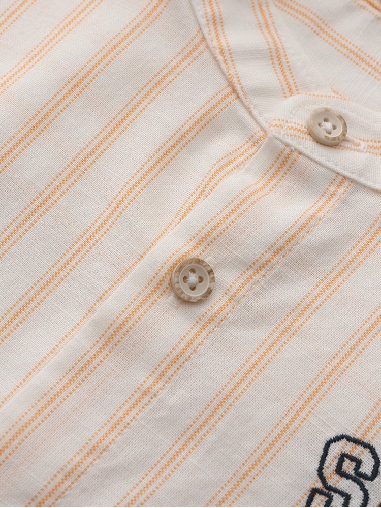 Balabala Boys' Striped Shirt With Embroidery - Image 3
