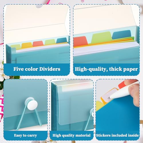 ForraFun 3 Set 3" x 5" Index Card Case Box Includes 900 Cards 3 Business 3x5 Index Card Holders with 15 Tab Dividers Comes for Storing Recipe Cards Office School - Image 3