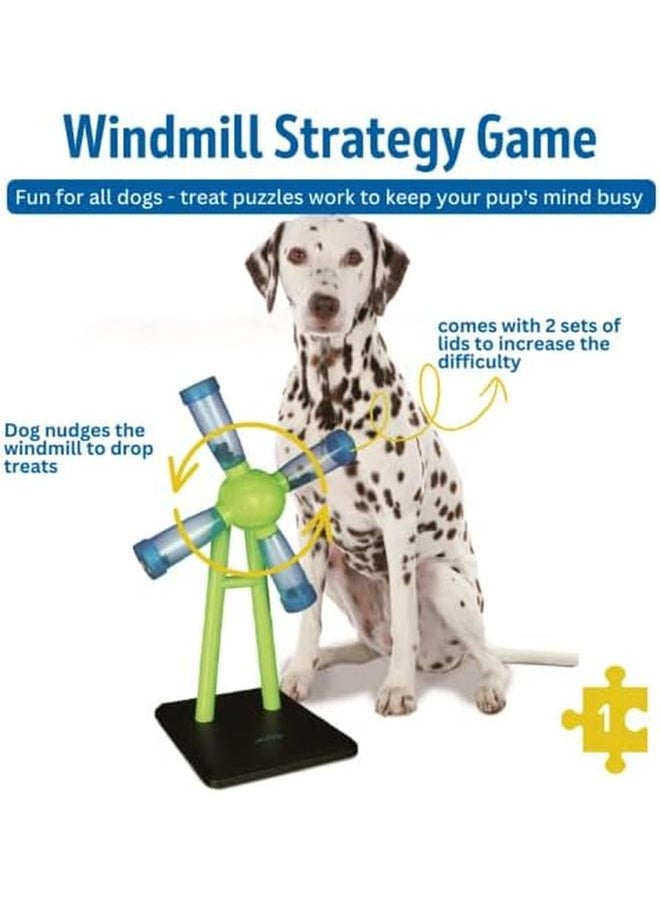 Trixie - Windmill Strategy Game Beginner Dog Puzzle Toy Level 1 Activity Treat Puzzle Interactive Play Dog Enrichment - Image 1