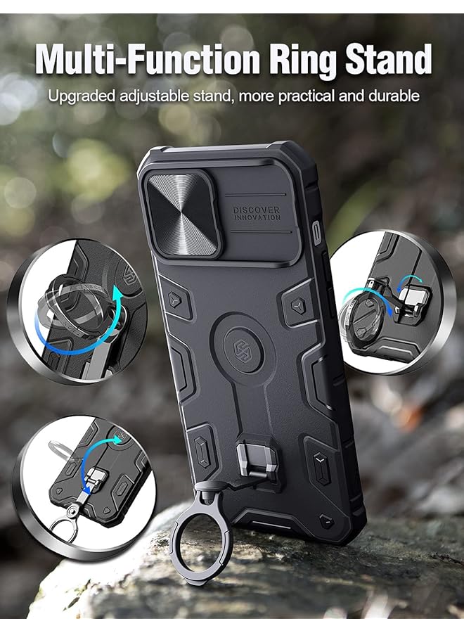 Nillkin Camshield Armor Pro Series Cover Case Designed For Iphone 14 Pro Black - Image 2