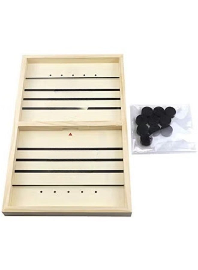 TOY GARDEN Slingshot Table Hockey Party Game – 2-in-1 Bouncing Chess & Ice Hockey Winner Board Game, 37x24cm Desktop Battle for Parent-Child Fun - Image 3