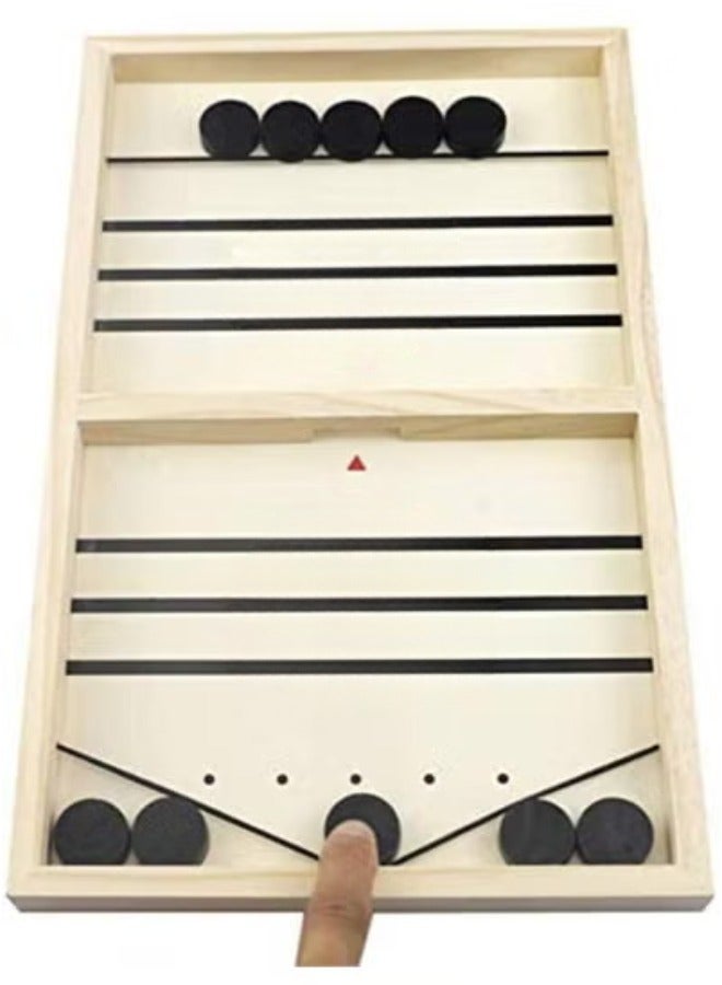 TOY GARDEN Slingshot Table Hockey Party Game – 2-in-1 Bouncing Chess & Ice Hockey Winner Board Game, 37x24cm Desktop Battle for Parent-Child Fun - Image 4