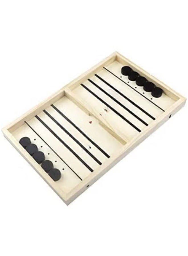 TOY GARDEN Slingshot Table Hockey Party Game – 2-in-1 Bouncing Chess & Ice Hockey Winner Board Game, 37x24cm Desktop Battle for Parent-Child Fun - Image 5