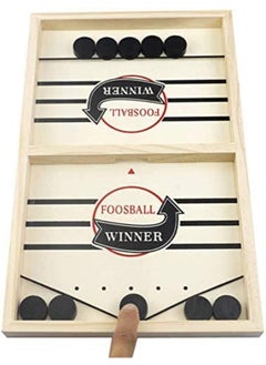 حديقة الألعاب لعبة Slingshot Table Hockey Party - 2 في 1 شطرنج كذاب وهوكي الجليد، لعبة اللوحة الفائزة، 37x24 سم معركة سطح المكتب لمتعة الوالدين والطفل  - Image 4
