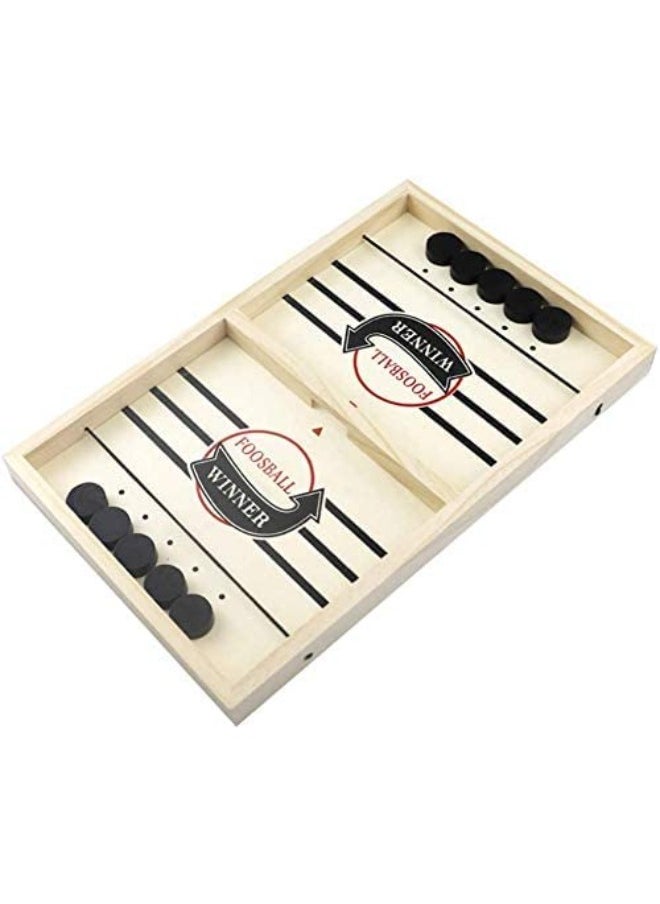 حديقة الألعاب - لعبة Slingshot Table Hockey Party - 2 في 1 شطرنج كذاب وهوكي الجليد، لعبة اللوحة الفائزة، 37x24 سم معركة سطح المكتب لمتعة الوالدين والطفل - Image 1