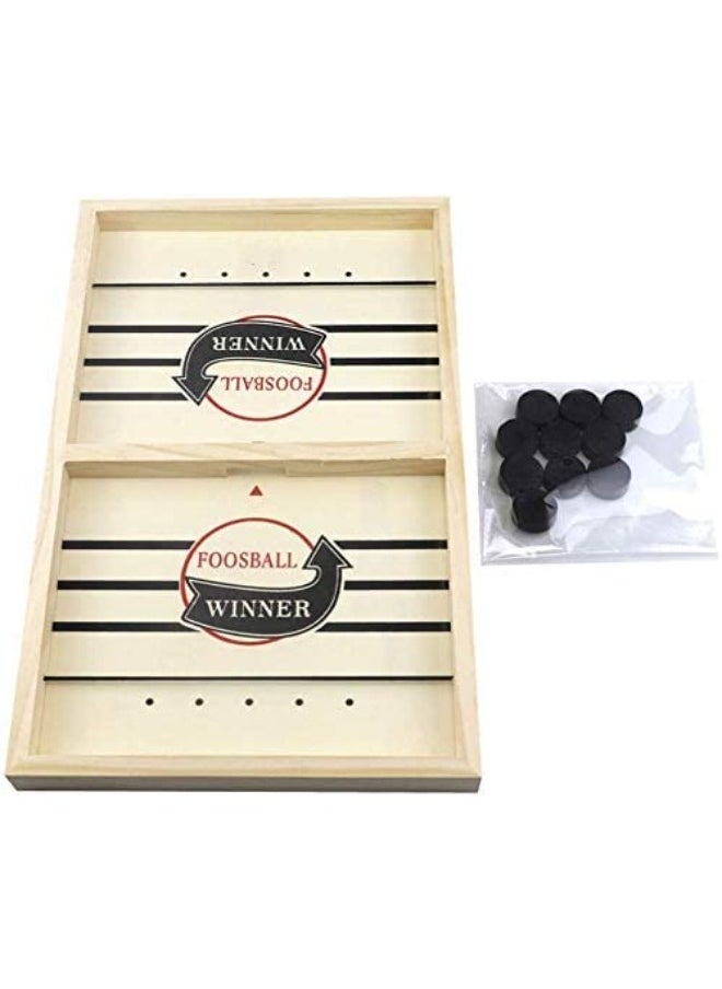 حديقة الألعاب - لعبة Slingshot Table Hockey Party - 2 في 1 شطرنج كذاب وهوكي الجليد، لعبة اللوحة الفائزة، 37x24 سم معركة سطح المكتب لمتعة الوالدين والطفل - Image 1