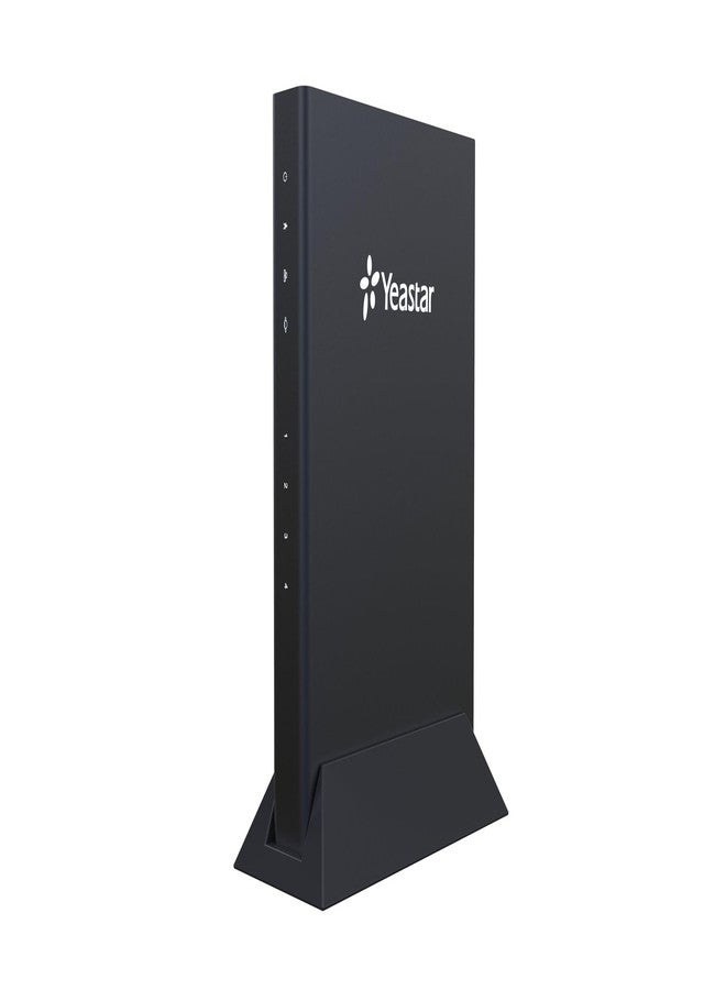 بوابة YEASTAR NeoGate ذات 4 منافذ FXS، متوافقة مع بروتوكولات SIP وIAX، لون أسود