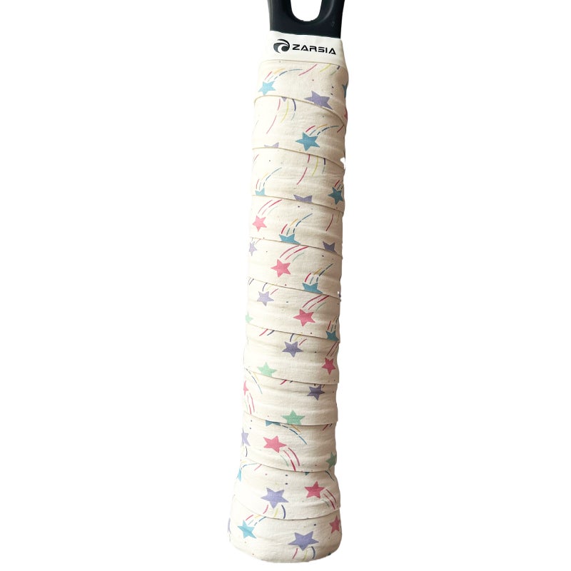 Generic 2023 Dual-Sided Sticky Anti-Slip Sweatband for Racket romantic star