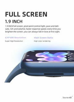 Joyeworld HW67 Pro Max Smartwatch with 1.9 Inch Full HD Display Blue  - Image 2