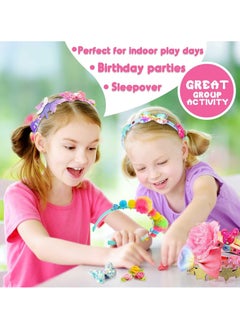 NNEWVANTE Headband Making Kit for Girls,Headband Making Kit,Toys Gifts for 3-12 Years Old Girls,Toys Age 6-8,Arts and Craft Kits,Birthday Presents DIY Basket Stuffers- 49 Pc  - Image 2