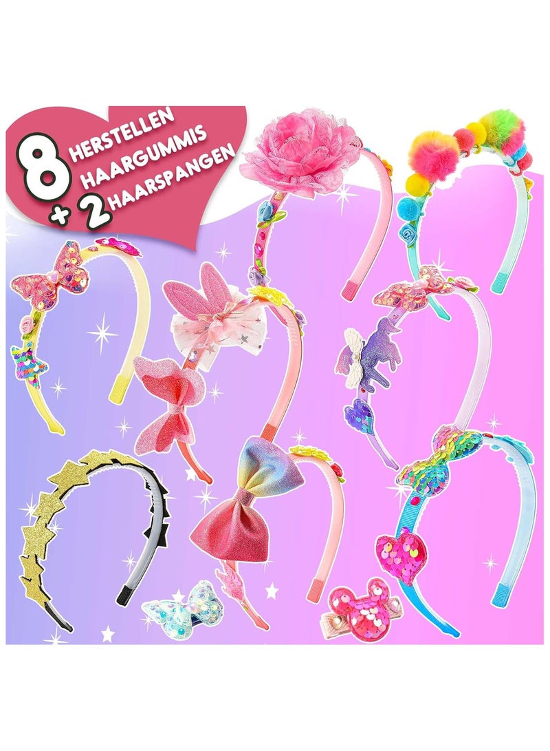 NNEWVANTE طقم صنع الأساور للفتيات، طقم صنع الأساور، هدايا ألعاب للفتيات من 3-12 سنة، ألعاب عمر 6-8، مجموعات الفنون والحرف، هدايا عيد الميلاد DIY - 49 قطعة - Image 3