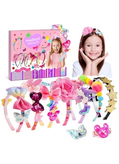 NNEWVANTE Headband Making Kit for Girls,Headband Making Kit,Toys Gifts for 3-12 Years Old Girls,Toys Age 6-8,Arts and Craft Kits,Birthday Presents DIY Basket Stuffers- 49 Pc  - Image 1
