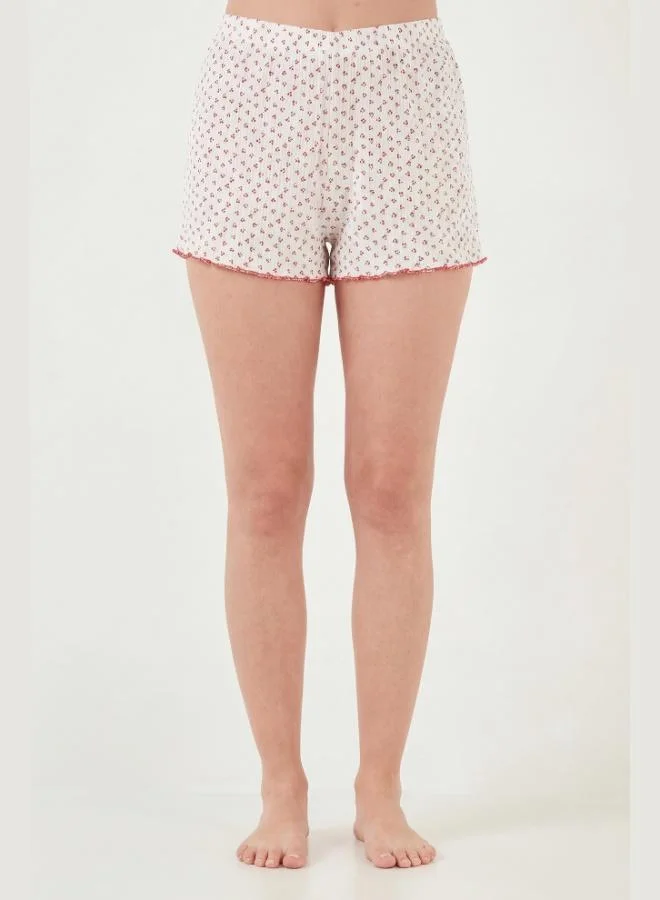 Lela  Lela Cotton Soft Textured Patterned Shorts Pajama Set Women's PAJAMA SET 65770754 for Women | Best Price UAE