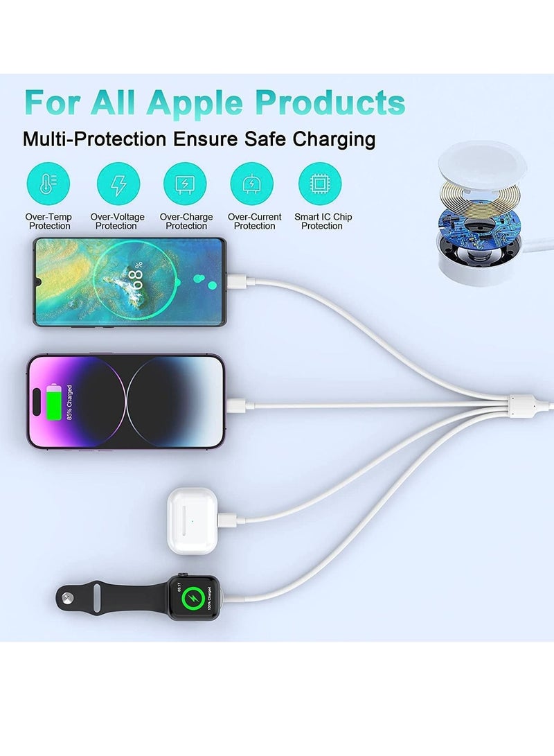 Watch Charger Compatible with Apple Watch Charger, Watch Charger Charging Cable for Watch Series 7/6 /5/4 /3/2 /SE, Magnetic Fast Charger Cord for iWatch Portable Charging