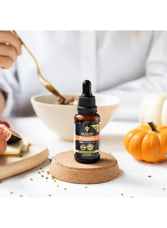BEE & YOU Bee and You Propolis Liquid Extract Drops, 30% Propolis, Ultra Pure, Immune Support Supplement, Sore Throat, Allergy Relief, Respiratory, Antioxidants, Keto, Paleo, Gluten-Free, 1 Fl Oz - Image 2