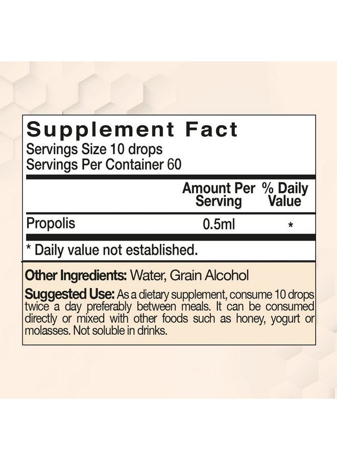 BEE & YOU Bee and You Propolis Liquid Extract Drops, 30% Propolis, Ultra Pure, Immune Support Supplement, Sore Throat, Allergy Relief, Respiratory, Antioxidants, Keto, Paleo, Gluten-Free, 1 Fl Oz - Image 3