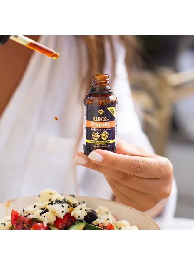 BEE & YOU Bee and You Propolis Liquid Extract Drops, 30% Propolis, Ultra Pure, Immune Support Supplement, Sore Throat, Allergy Relief, Respiratory, Antioxidants, Keto, Paleo, Gluten-Free, 1 Fl Oz - Image 5