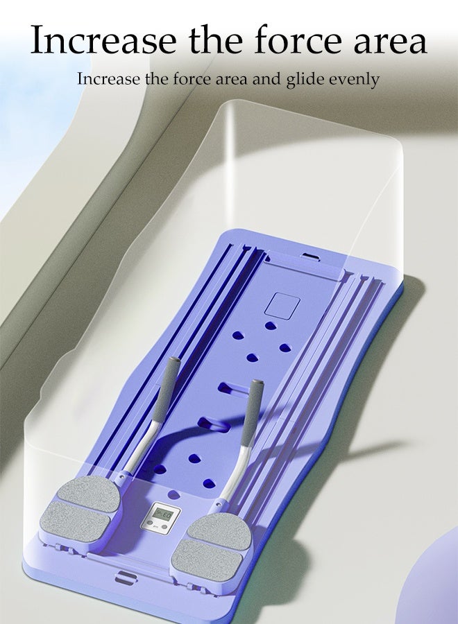 DUNISO لوحة بيلاتس، آلة إصلاح بيلاتس 4 في 1 مع مؤقت، لوحة بيلاتس قابلة للطي متعددة الأغراض للاستخدام المنزلي، لتقوية الجسم، وشد الأرداف والساقين - Image 5