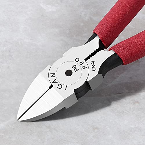 IGAN-P6 Wire Flush Cutters (Pack of 5), 6-inch Ultra Sharp and Powerful Side Cutter Clippers, Ideal Wire Snips for Handmade and Any Clean Cut Needs - Image 3