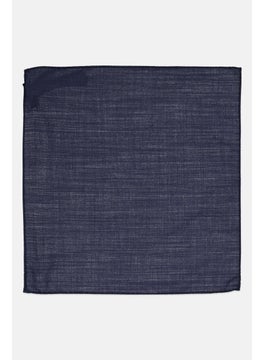 EMPORIO ARMANI Men Solid Handkerchief 31 x 31 cm, Navy  - Image 1