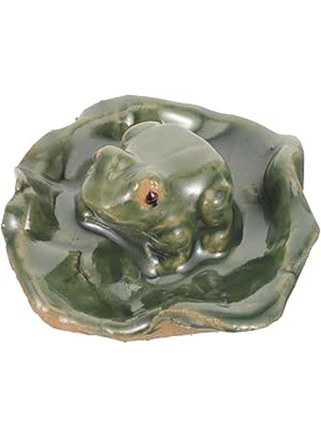 Realistic Frog Figurine Ceramic Garden Decor For Ponds And Outdoor Spaces - Image 1