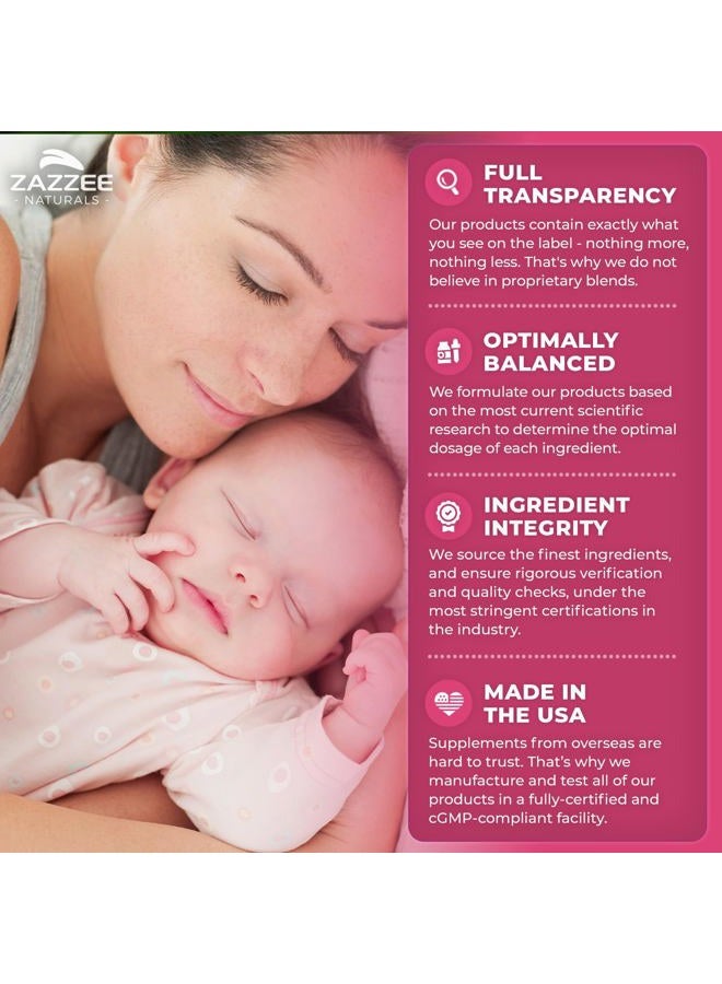 Zazzee Myo and D-Chiro Inositol Supplement for Women - Fertility Supplement for Women with Ideal 40:1 Ratio Myo & D-Chiro Inositol D3 & Methylfolate Ovarian Support Vitamins - ISO Lab Tested (30 Servings) - Image 3