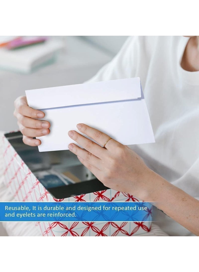 MARKQ [Pack of 500] White Envelopes, [4” x 9"] Peel & Seal Mailing Envelope [80gsm] for Posting Home Office and Ecommerce - Image 4