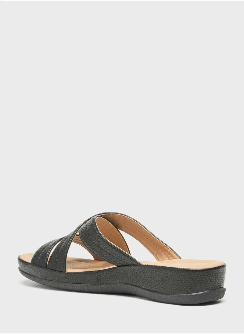 shoexpress Multi Strap Wedge Sandals