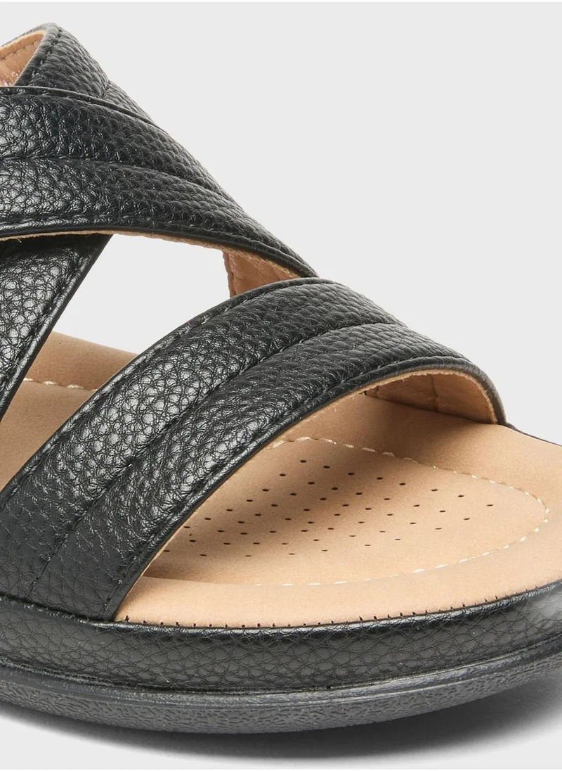 shoexpress Multi Strap Wedge Sandals