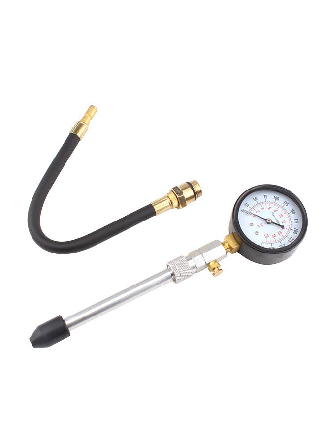 Petrol Engine Compression Tester Kit Gases Engine Cylinder Compressor Gauge Meter Testing Tool Set for Automotives Motorcycle Repairing  - Image 4